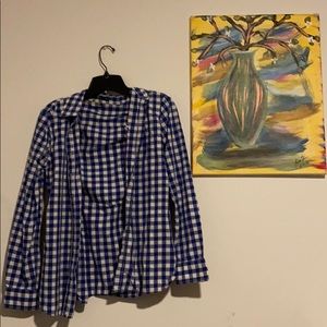 Checkered button down